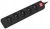 Lanberg Extension Strip 3m Black 3x 230V PL, with Switch, Cable Made of Solid Copper