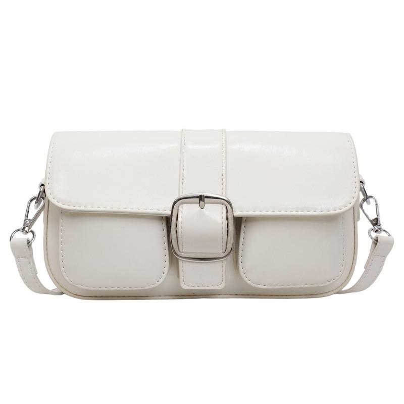 

Сумка женская в стиле легкой роскоши с высокой цветовой ценностью - Сумка-кроссбоди на плечо для通勤 мягкая прочная вместительная модная изысканная универсальная белый
