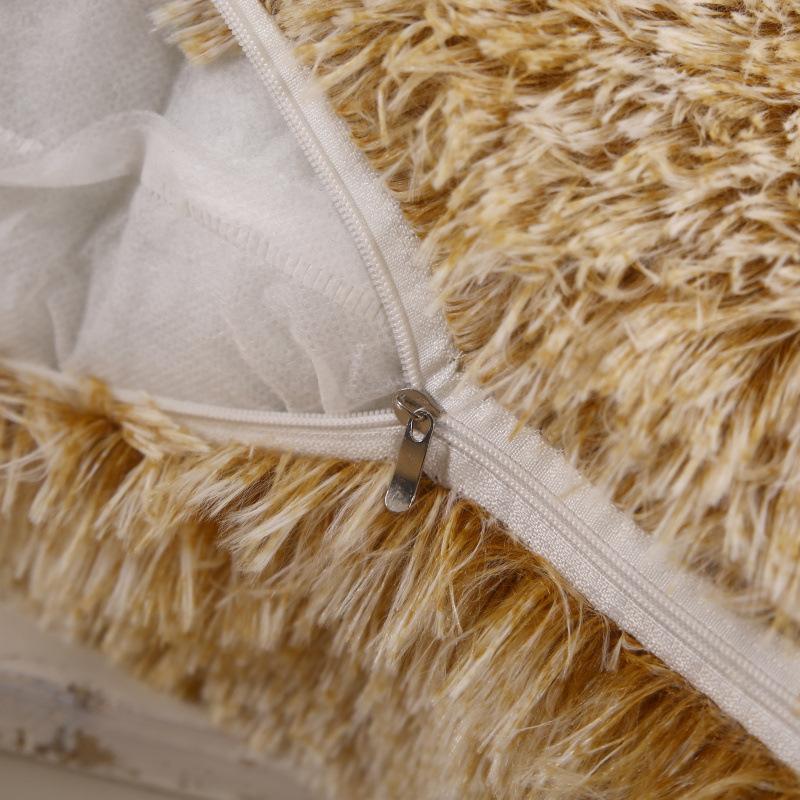 Plüschfarbenes Kissen Stuhl Einfarbig Sofakissenbezug