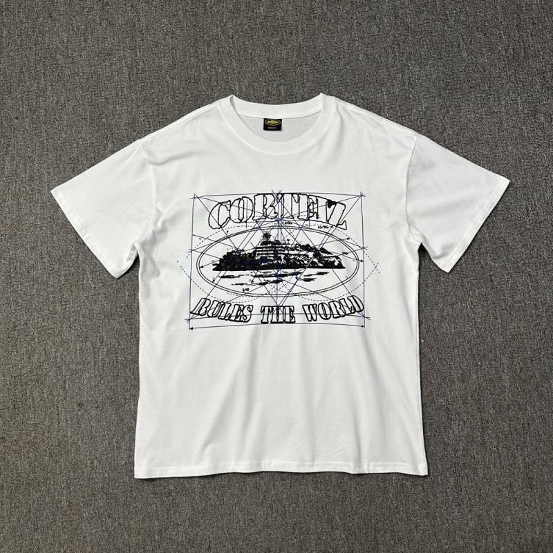 Unisex Streetwear Oversized Cotton Tee With Geometric Print Loose Fit Short Sleeve T-Shirt Men Women