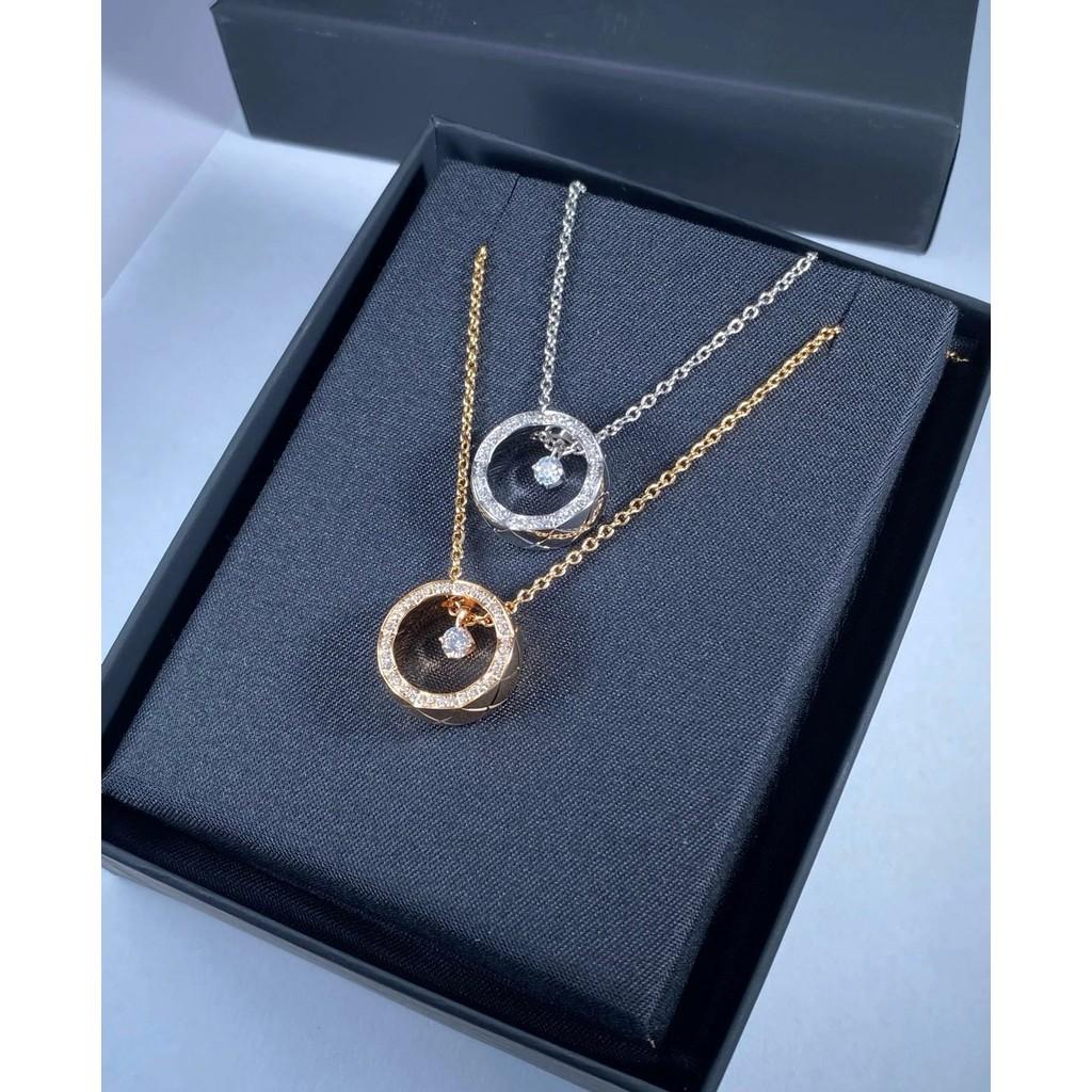 Diamond Patterned Classic Pattern Gold Material Necklace for Daily Wear, Men's and Women's Styles, Exquisite Craftsmanship, Free Shipping