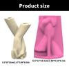 Handcraft Hand in Hand Shaped Silicone Mold for Unique Plant Pots Sturdy Cement Plaster Casting Tool Home Decoration