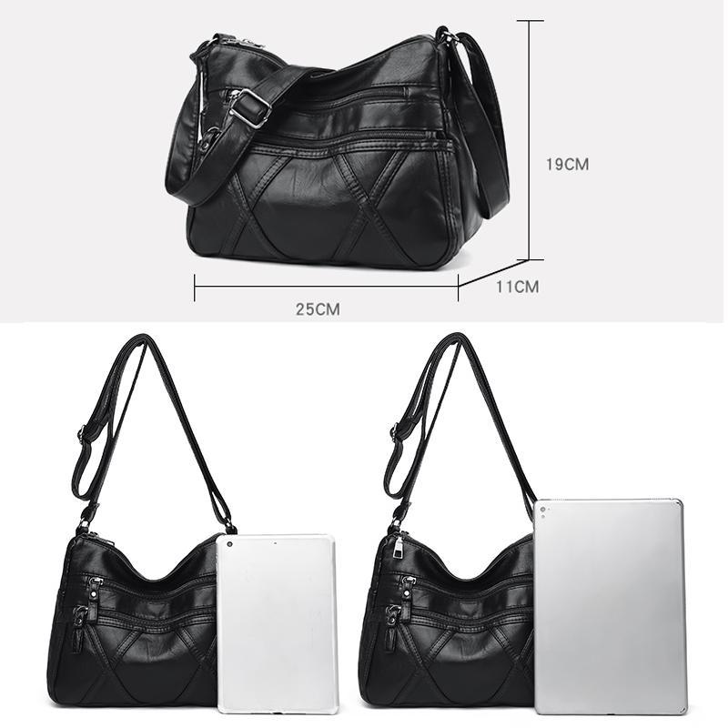 Summer Shoulder Messenger Bags For Women 2024 New Purses And Handbags Soft Leather Crossbody Bags Casual Small Tote Bag Bolsos