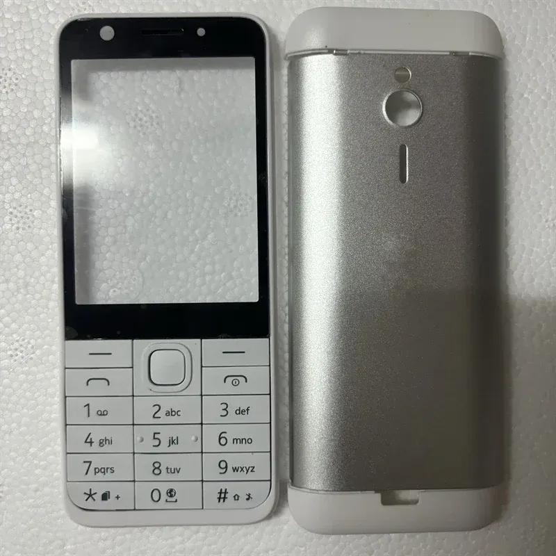 Для Nokia 230 230ds RM-1172 RM-1126 Полный корпус телефона Чехол + Английская клавиатура белый