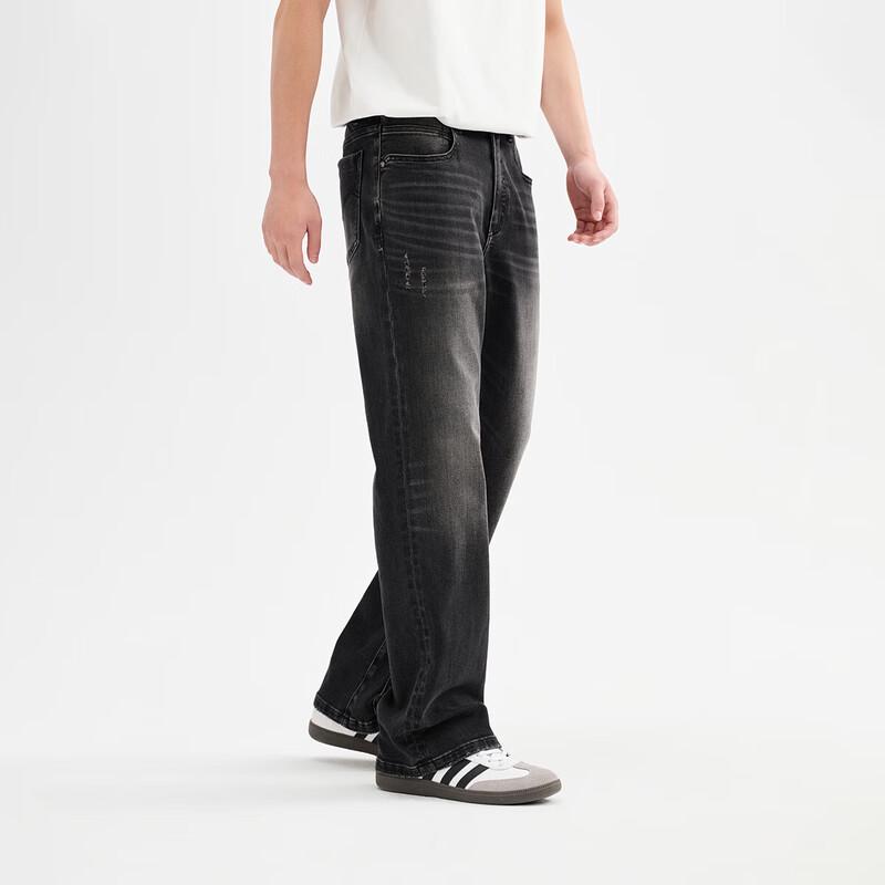 CHINISM Men s Slim-Fit Straight Micro-Flare Jeans L