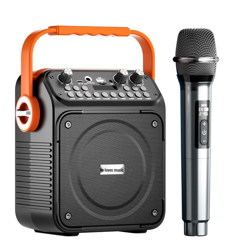 AiGe T35 Bluetooth Outdoor Portable Speaker - 4-inch, High Volume, Handheld.