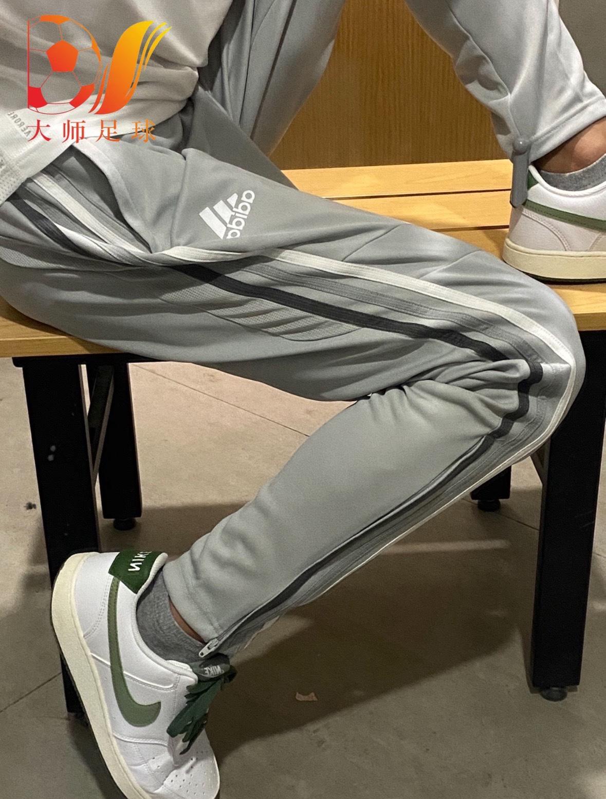 Adidas Adidas Spring & Fall Men s Football Sport Running Training Plaid Abrasion Resistant Leg Closing Pants Fk9865 XS