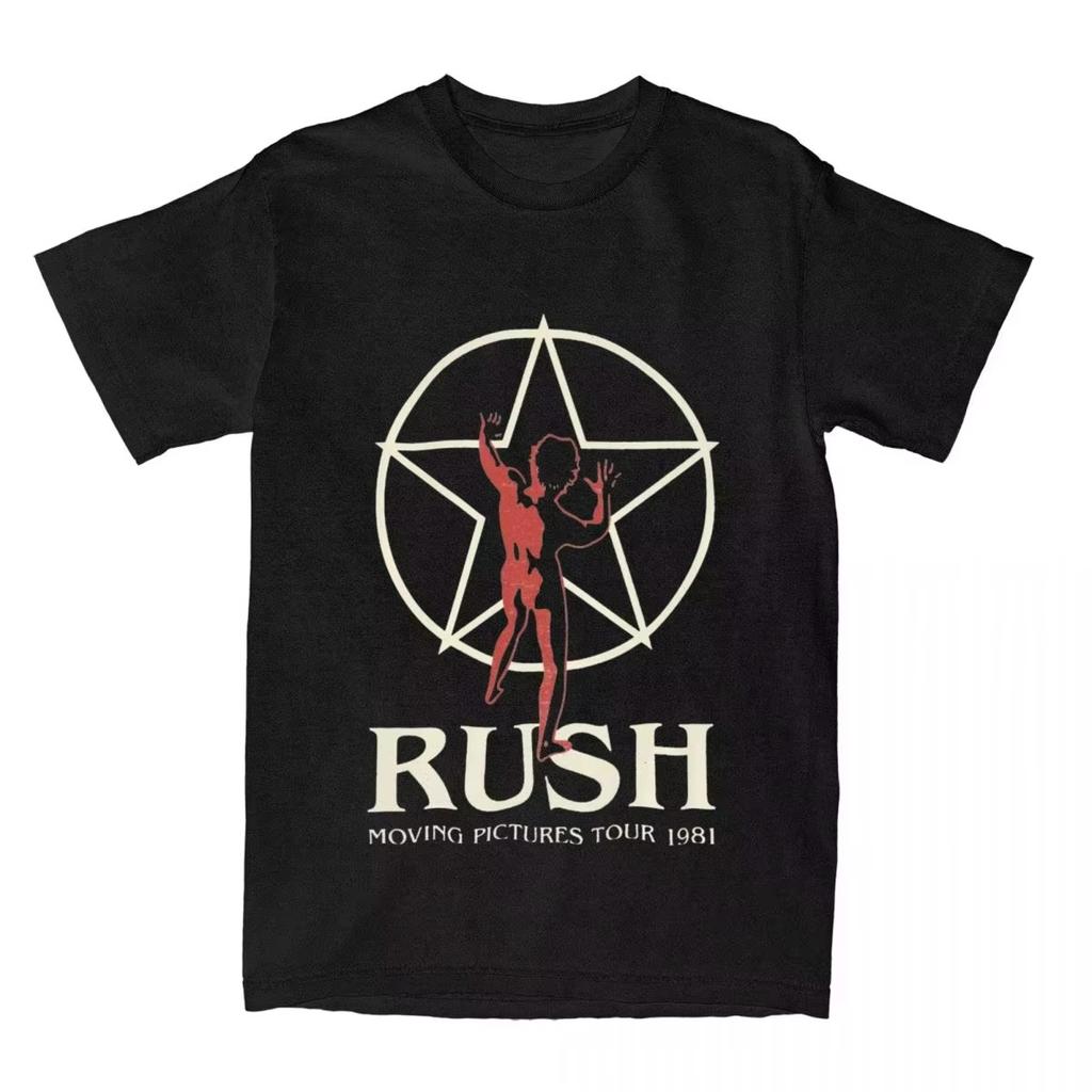 Unisex Cotton T-Shirt Rush Sports Print 1981 Travel Casual Wear Summer Crew Neck High Quality