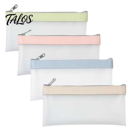 Soft Color Pencil Case Clear Mesh Case, Large Transparent Pen Pouch for Girls, Waterproof Quick Access Bag Stationery High School Students, Cosmetics