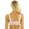 Women Sexy See Through Fishnet Bra Top Mesh See Through Unlined Bralette Cropped Tank Tops