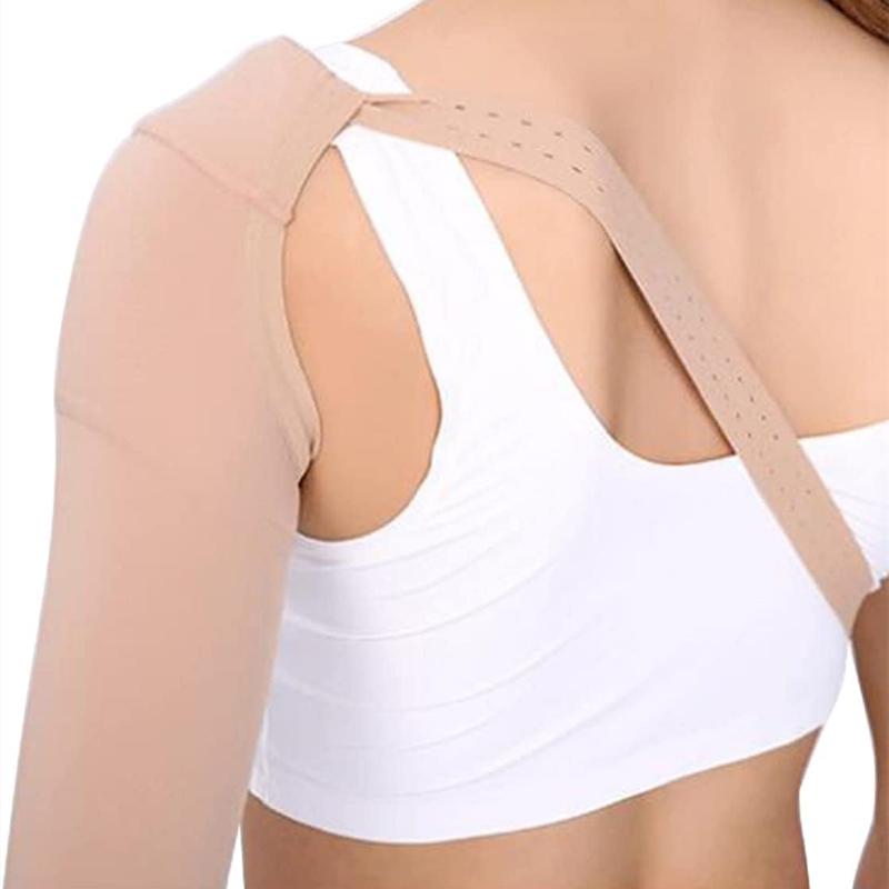 Post Mastectomy Compression Arm Sleeve Elastic Anti Swelling Elbow Palm Support Edema Swelling Lymphedema 30~40 mmHg Men Women 1