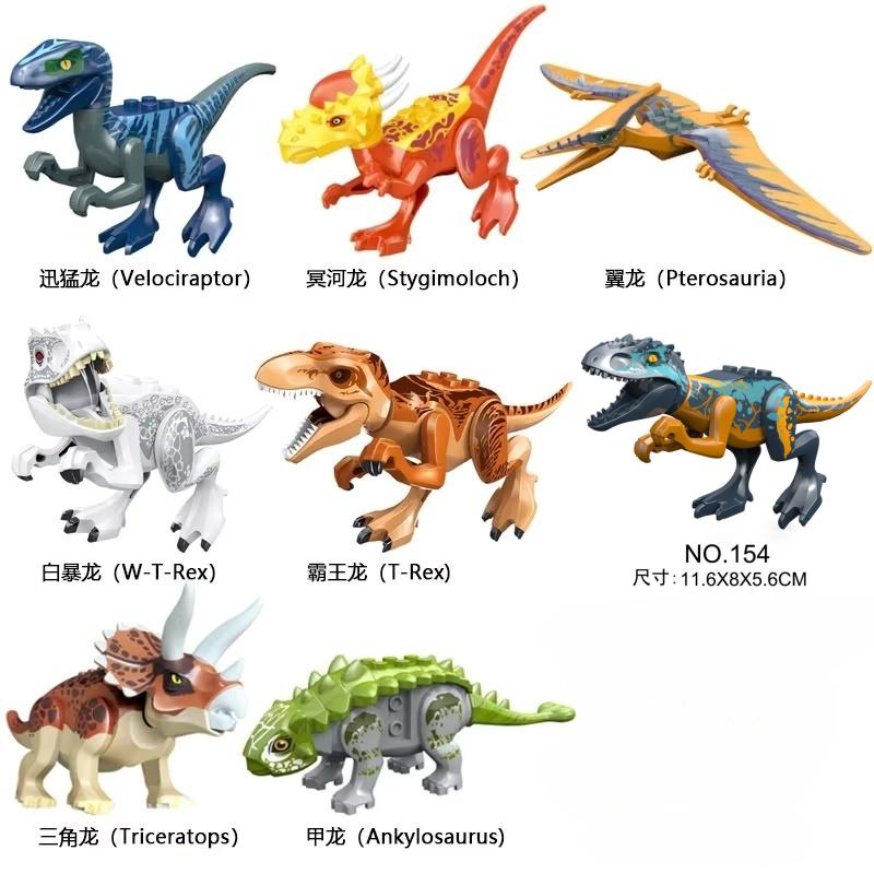Lumea Dinozaurilor Jurasici Raptor Brutal T-Rex Triceratops Indominus Rex Model Blocuri de Construcție Dino Velociraptor Figurină Cărămizi Jucării