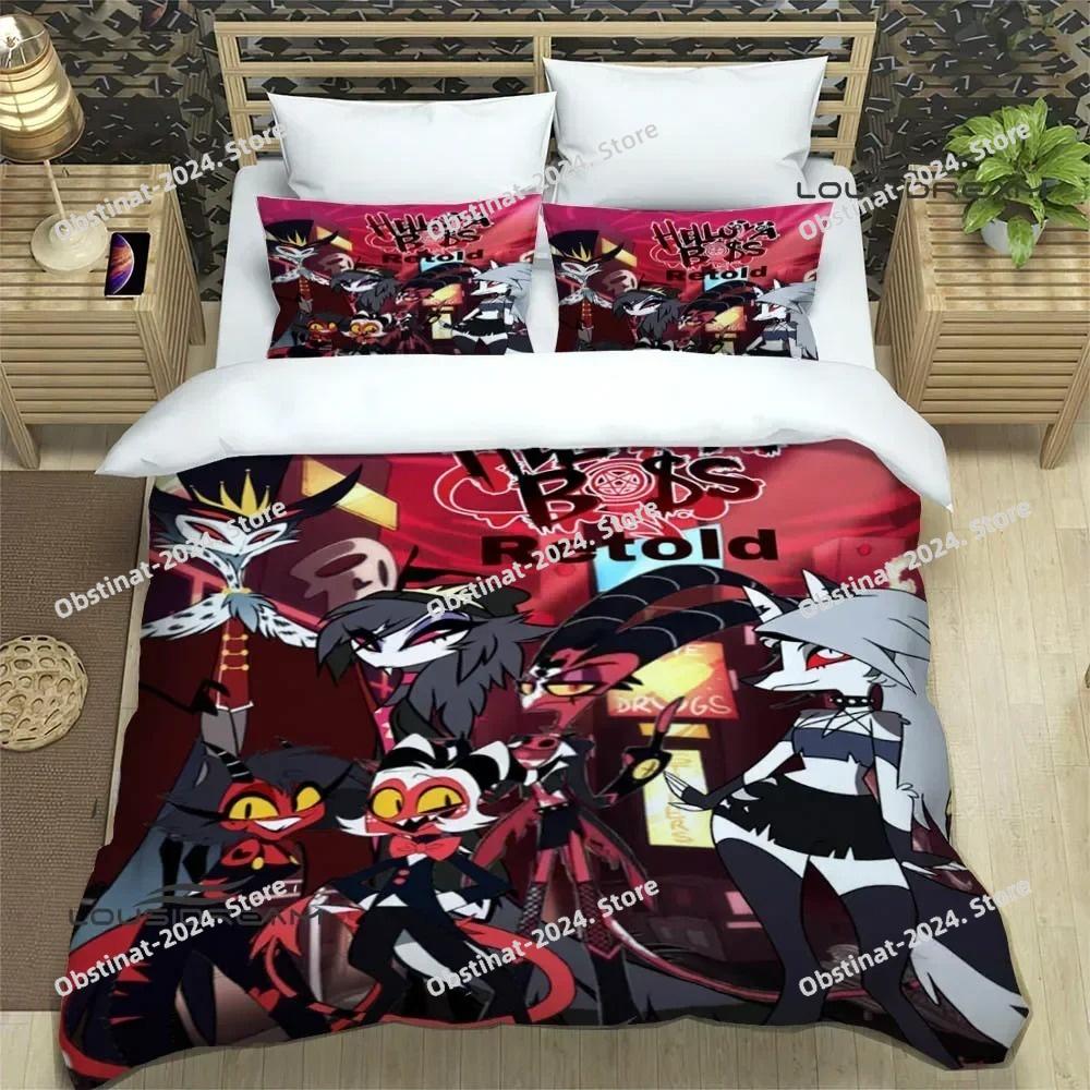 H-Helluva-Boss Cartoon Bedding Sets Exquisite Bed Supplies Set Duvet Cover Bed Comforter Set Bedding Set Luxury Birthday Gift