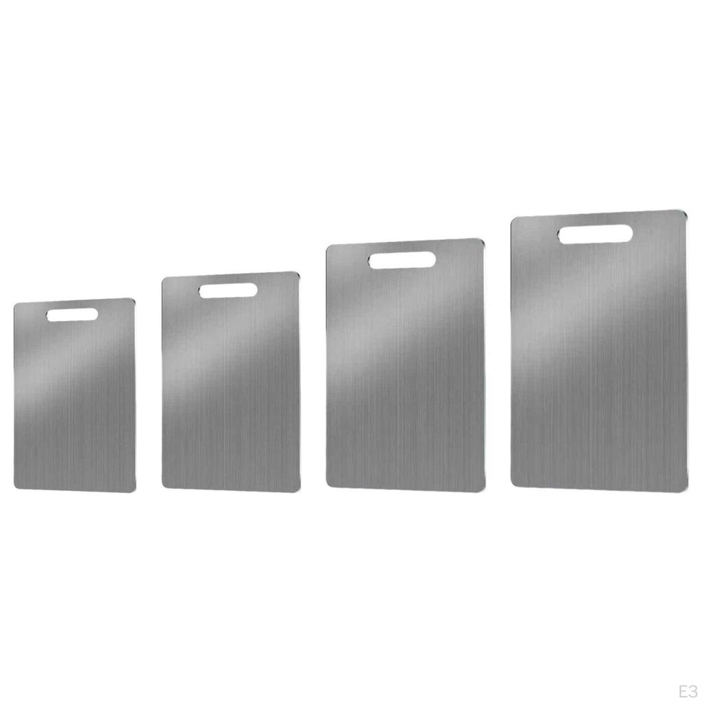 Разделочная доска Двусторонняя Нарезка Мясо Пицца Печенье с ручками Фрукты Универсальная Нержавеющая