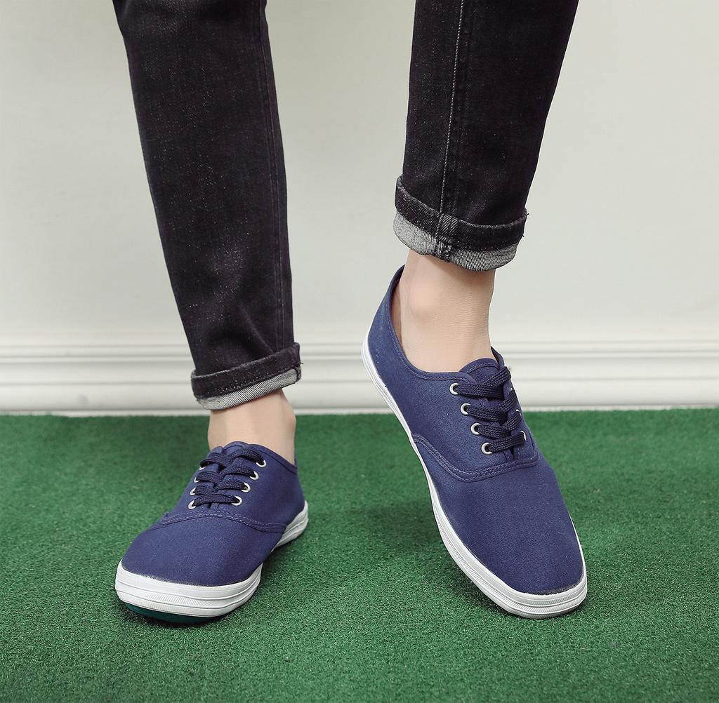 New Unisex Work Shoes Casual Lazy Elastic Band Canvas One Pedal White Labor Insurance Shoes