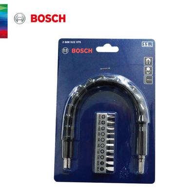 Screwdriver Bit Flexible Shaft 11Pcs Kit Screwdriver Bits Flexible Shaft Kit 300mm: Blask Shaft, 180° Max Curvature, Shapeable, Non-rebounding