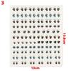 Doll Eyes Stickers Cute Cartoon Eyes Sticker Anime Figurine Doll Face Organ Paster Clay Decals DIY Doll Accessories
