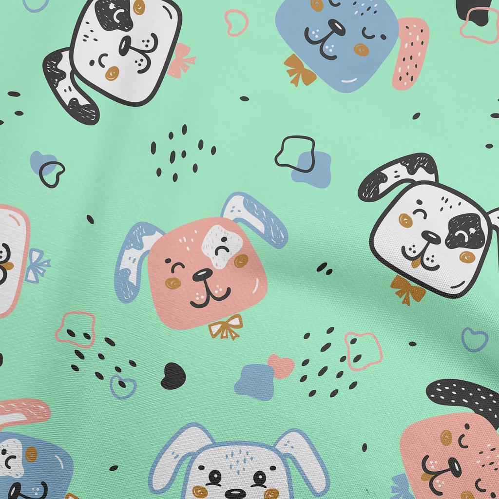 oneOone Cotton Flex Gray Fabric Kawai Craft Projects Decor Fabric Printed By The Yard 40 Inch