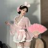 Sexy Lingerie Girl Pure Desire Bunny Girl Private House Print Flirting, Kimono Nightgown Sexy
