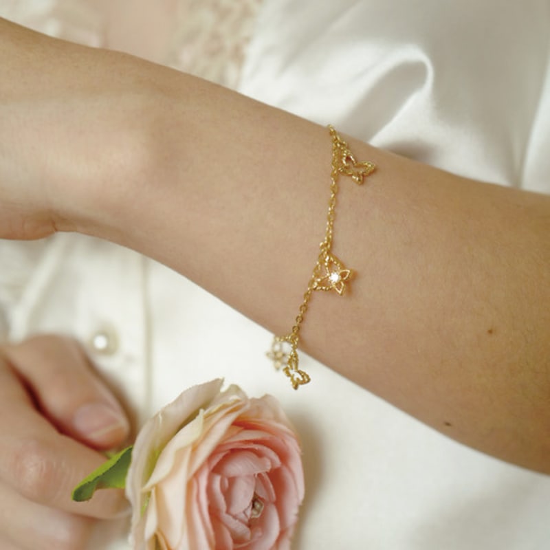 

fiore tinkle fleur wing bracelet rose gold