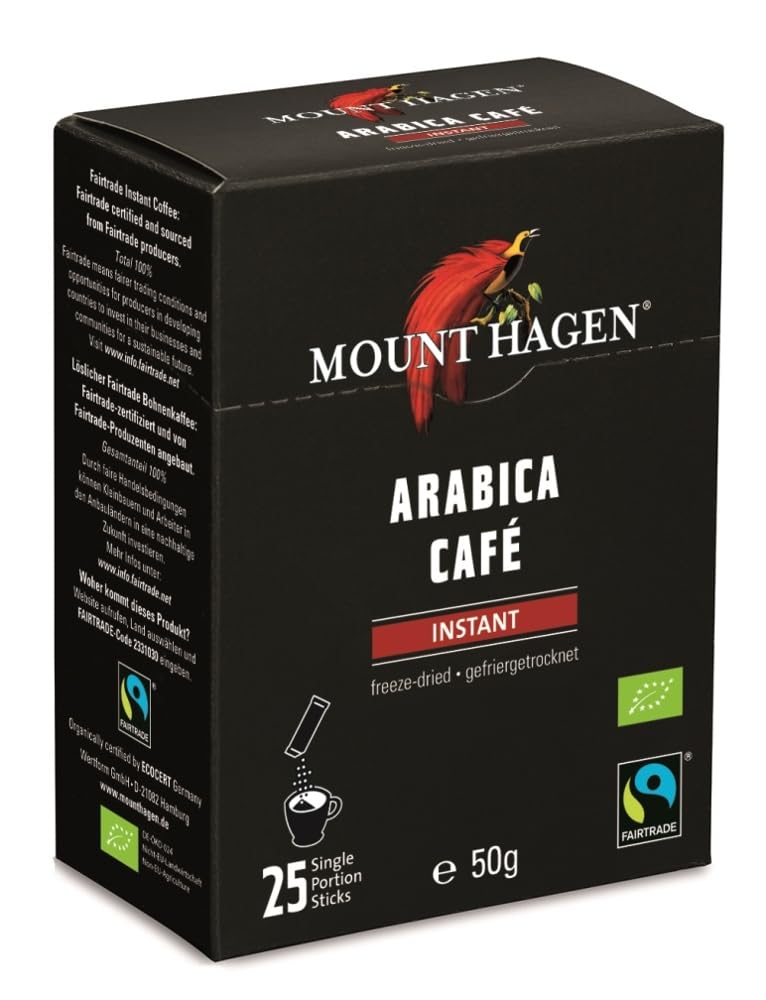 

Mount Hagen Organic Fair Trade Instant Coffee Stick 50g x (2g 25P)