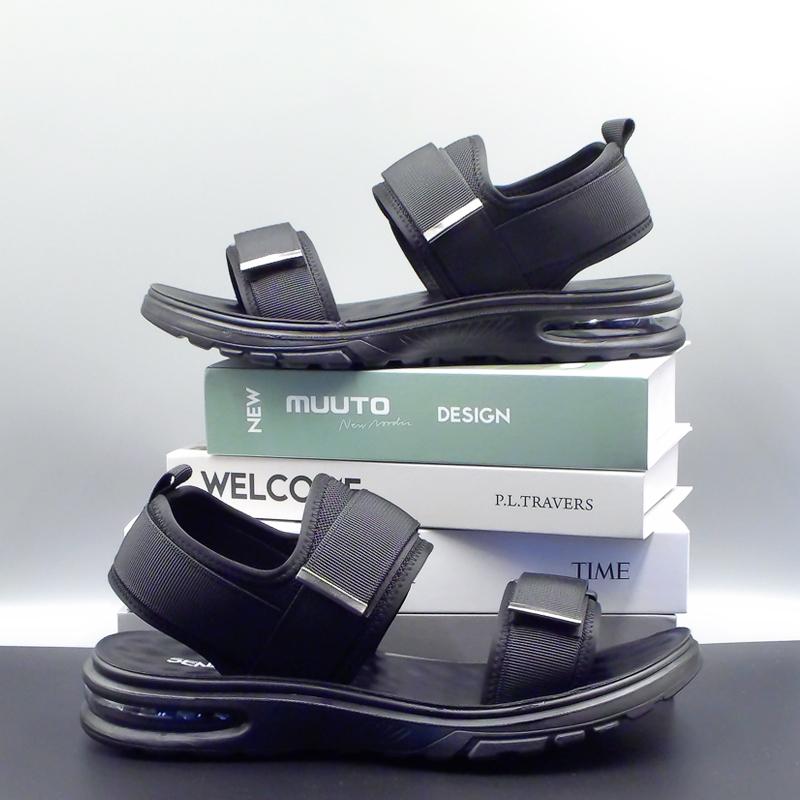 

Модные летние мужские сандалии с открытым носком, мужская повседневная обувь на плоской подошве, уличные сандалии для ходьбы для мужчин, пляжная обувь, сандалии мужские, мужские тапочки 39 чёрный