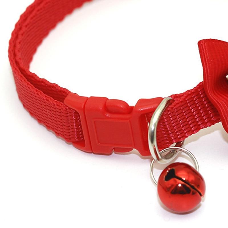 Regulowane zwierzęta kot obroże dla psów śliczna muszka z dzwonkiem naszyjnik modny krawat klamra bezpieczeństwa odzież dla zwierząt Accessoreis