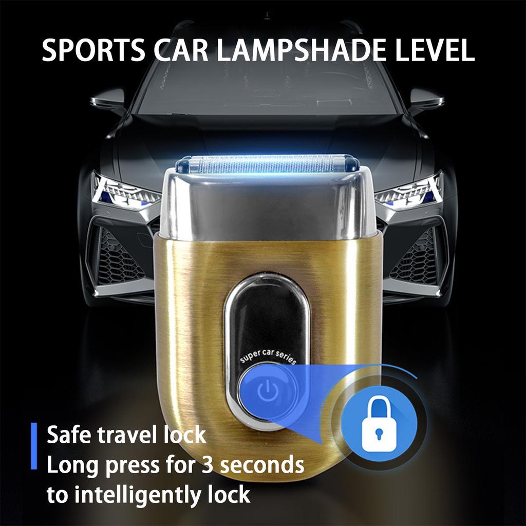 Men's Body Spherical Pubic Hair Body Foil Nose Hair Ear Hair Waterproof Wet & Dry  LED Display