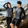 Unisex Quick-Dry Rash Guard Set Snorkeling Swimming Surfing UV Protection Long Sleeve Swimwear