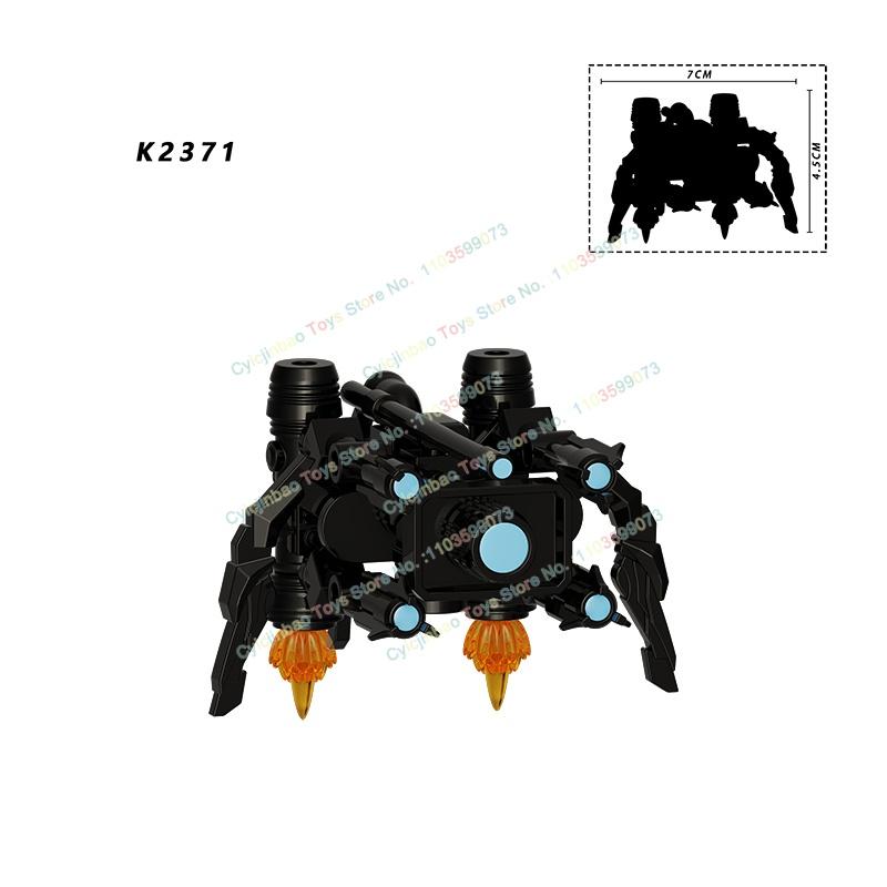 KDL858 Comic Series Toilet Man mini monitor Models Action Figure Building Blocks Accessories Fun Desk Toys for Kids Gifts