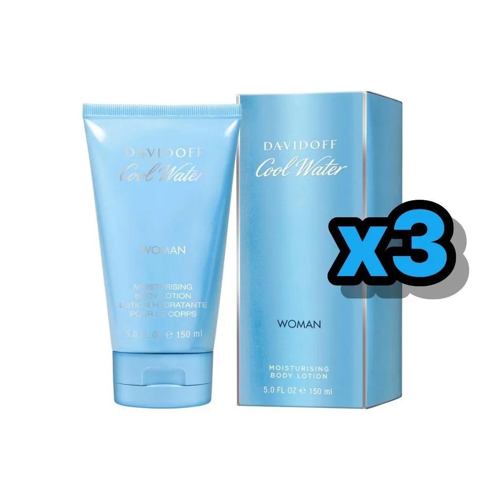 Davidoff Cool Water Women Увлажняющий лосьон для тела 150 мл 3 флакона DAVIDOFF