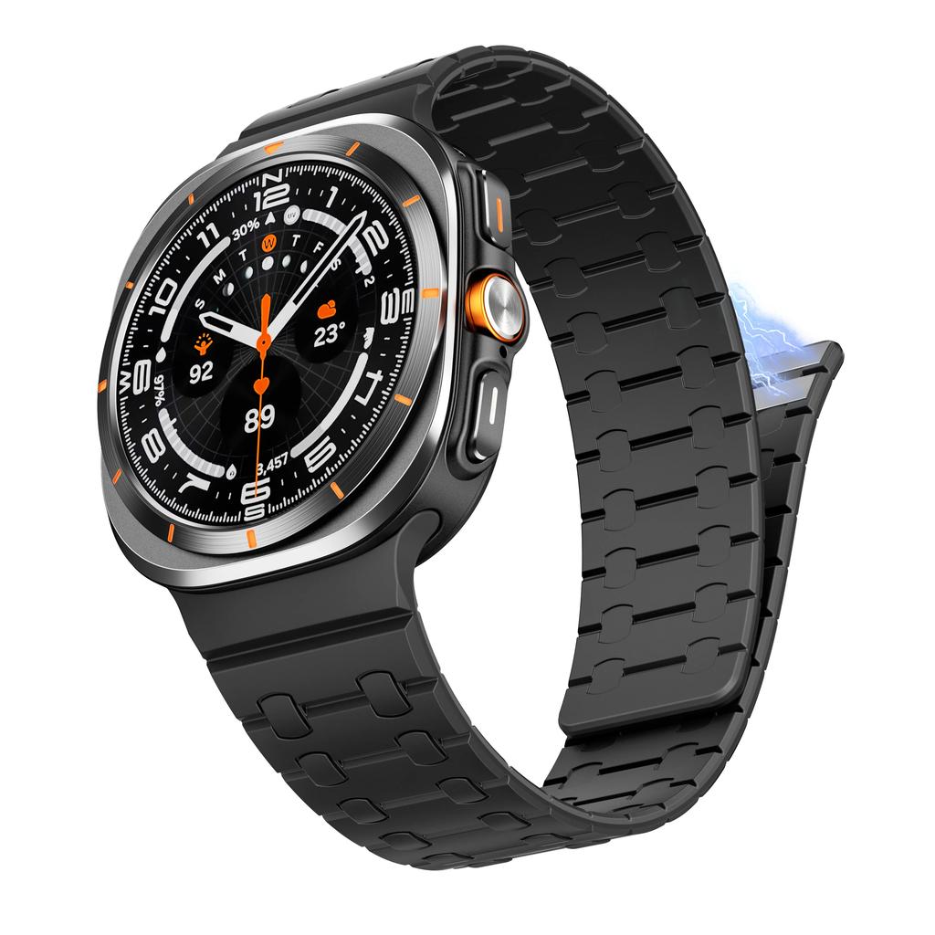 Magnetic Silicone Strap for Samsung Galaxy Watch Ultra 47mm Band for Samsung Ultra 7 47 Galaxy 47MM Men Sports Loop Bracelet