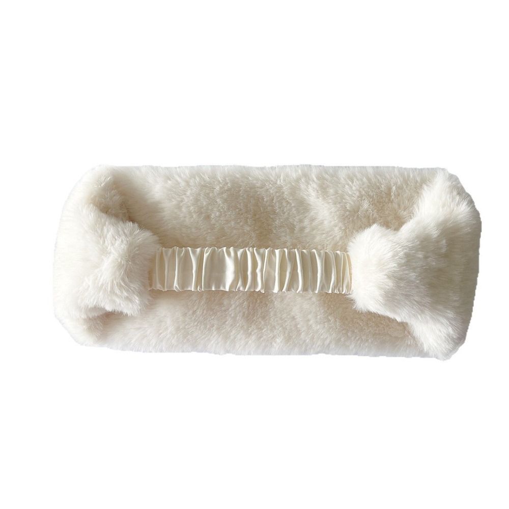 Wide Edge Fluffy Plush Headband Ear Warm Winter Elastic Headband  Winter Hair Accessories