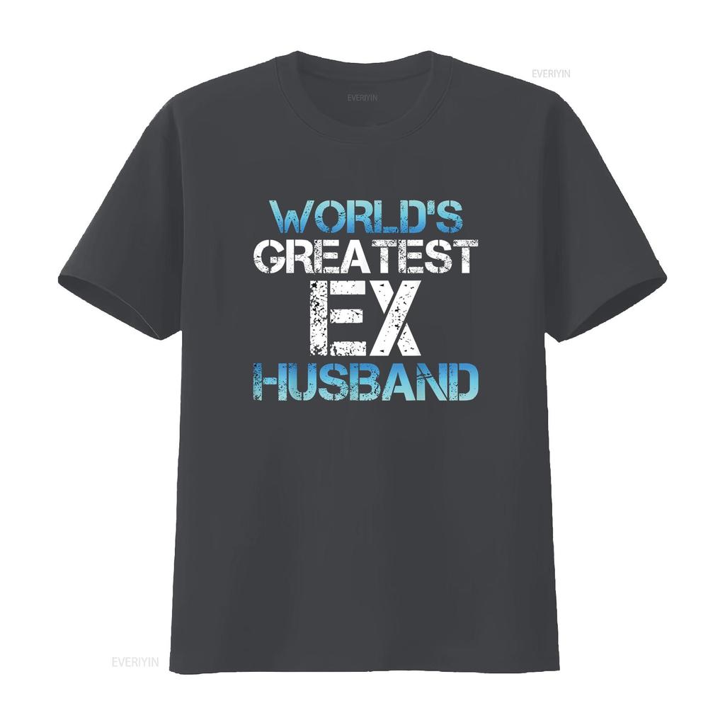 Greatest Ex Husband Funny Divorce Party Divorcee Men T Shirt vintage Washed designer clothes homme Breathable Casual Soft