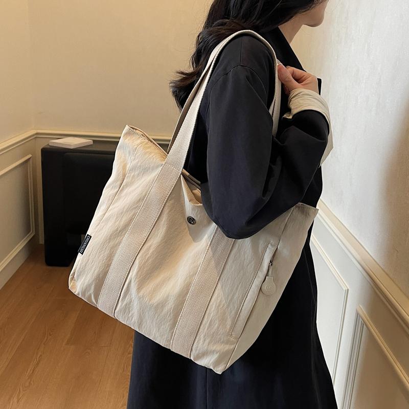Large Capacity Bag Women's Lightweight Tote Bag Student Class Hand Shoulder Bag