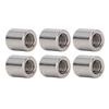 50Pcs Coupling Nut Round Rod Connector 304 Stainless Steel Female Thread M6x1.0 10 L11mm