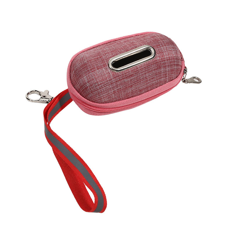 Portable Outdoor Pet Dog Poop Bag Dispenser Pick-Up Waste Holder Pouch with Rope Cleaning Waste Garbage Box