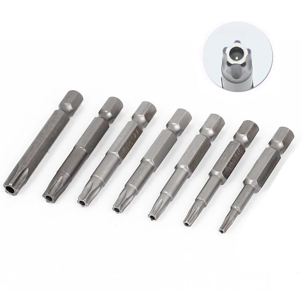 1/4 Hexagon Shank Screwdriver Bit Hexagon Head Knockout Head With Hole