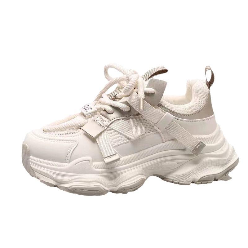 Super fire shows feet little dad shoes women's 2025 spring and autumn new retro trend casual versatile casual sports shoes