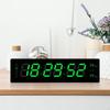 Desk Digital Clock with Date LED Desktop Alarm for Hall Beside Bedroom Green