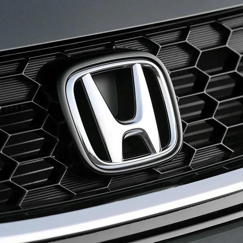 1pcs ABS Car Front Trunk Rear Badge Sticker For Honda Civic Fit Jazz Accord CRV HRV City Odyssey Passport Pilot Vezel Insight KU9