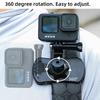 4-in-1 Action-Gimbal Rucksack-Clip Kit Adapter Rand-Erweiterungsclip Rotationshalter für DJI Osmo Pocket 3 Kamera Zubehör