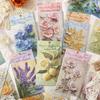 10pcs/lot Memo Pads Material Paper Dream Hidden Flower Letter Junk Journal Diary Scrapbooking Cards Background Decoration Paper