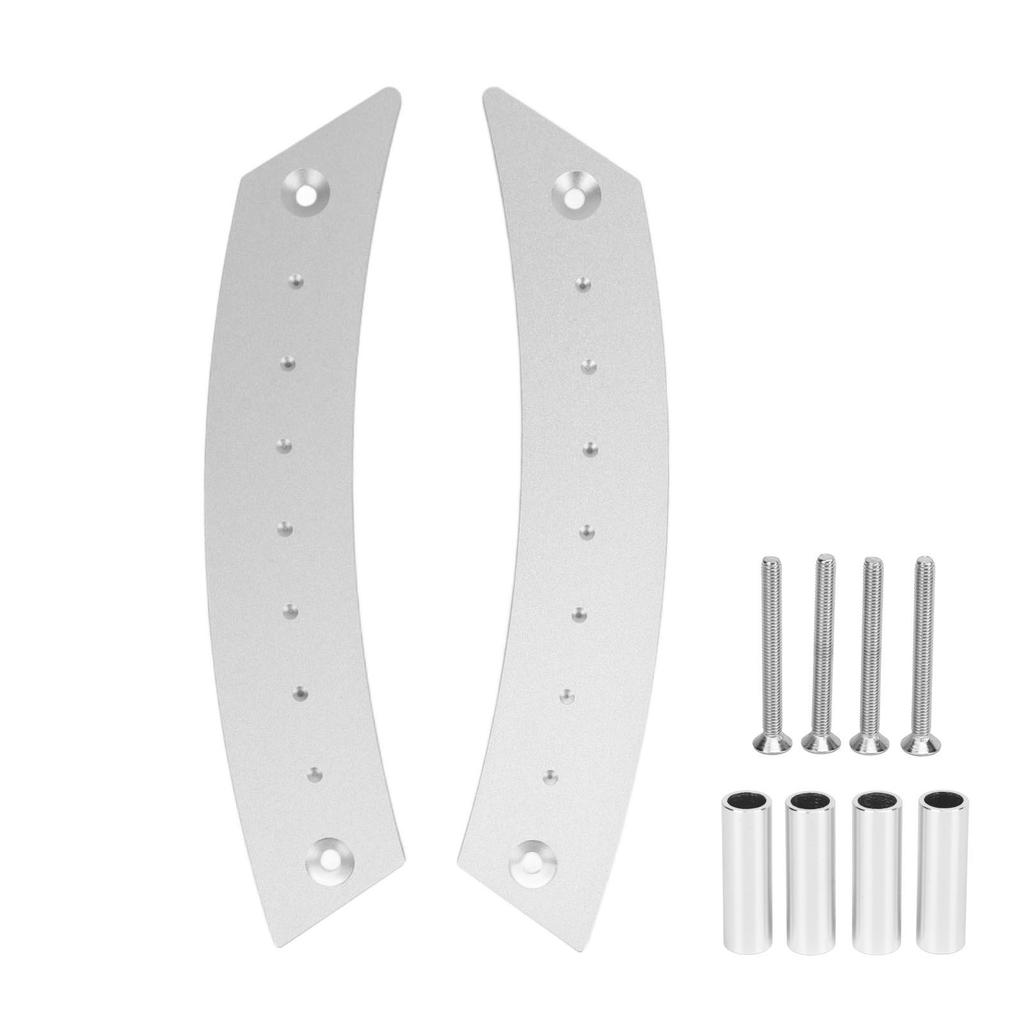 2 Stück Türverkleidung Zuggriff Set Aluminiumlegierung Arbeitssparend Hochfest Rostfrei für Autos Silber
