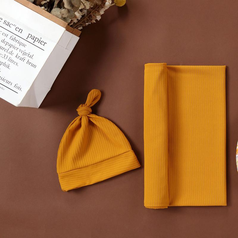 

Простота Однотонный Набор Повязка на Голову и Плед для Новорожденных для Фотосессии Летний Легкий Мягкий Хлопковый Детский 80 80cm