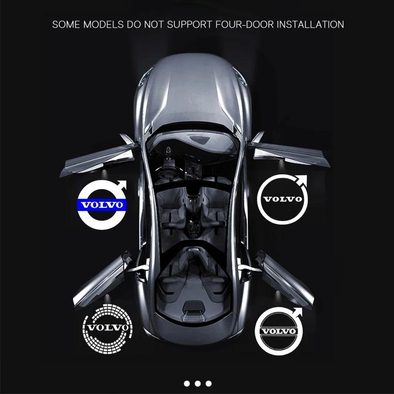 2 Stück Auto LED Tür Willkommenslicht Für Volvo Zubehör XC40 XC60 XC90 S60 S90 V40 V60 V90 Projektor Logo Ghost Shadow Light Auto