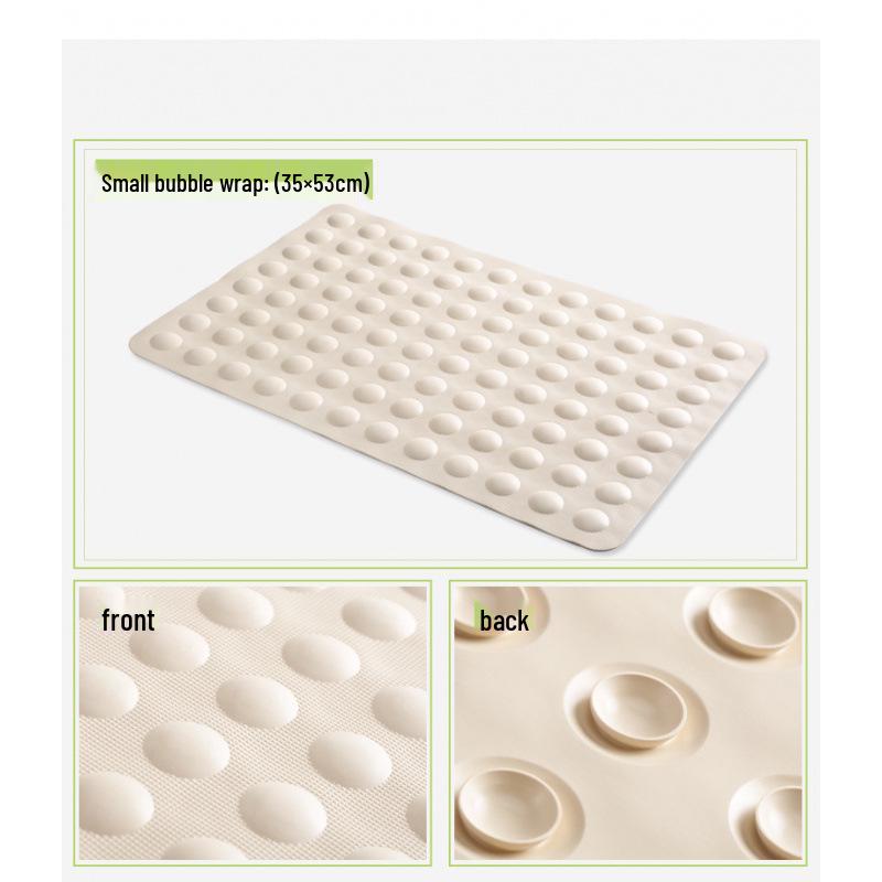 European-Style Anti-Slip Rubber Bathroom Mat for Hotels and Guesthouses