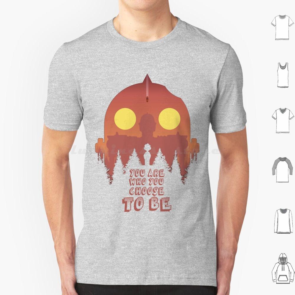 

You Are What You Choose To Be T Shirt 6xl Cotton Cool Tee Iron Giant Comic Movie Cartoon Animation Pointillism Bros Film Vin S
