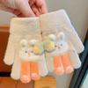 Children's new winter gloves little girl cute cartoon warm full finger gloves boys and girls thickened finger cots