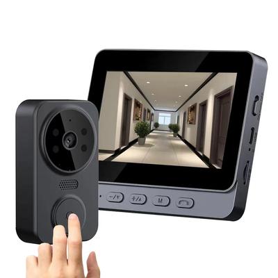 Visual Doorbell IR Night Vision Wireless Door Bell HD 4,3palcový IPS Screen Doorbell Kamera 2,4G pro vila Home Office Apartment